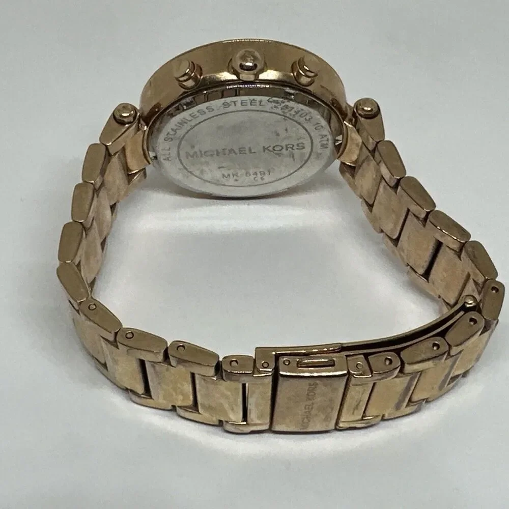 Michael Kors Parker MK5491 Women's Gold Stainless Steel Analog Dial Watch NUL34